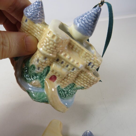 European Castle Mini Tea Pot Hallmark has tiny chips Not structural or defacing - Picture 4 of 16